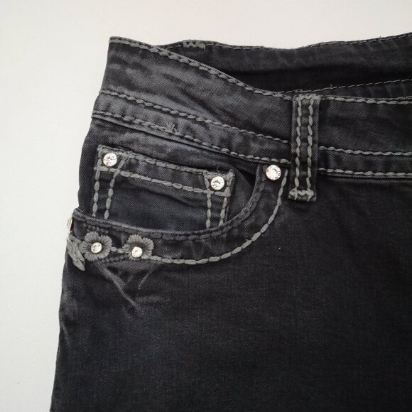 Suko Jeans Ladies Size 10 Narrow Legs Black Jeans - Picture 6 of 13